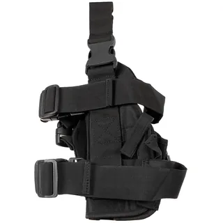 Pistolenbeinholster, schwarz, rechts