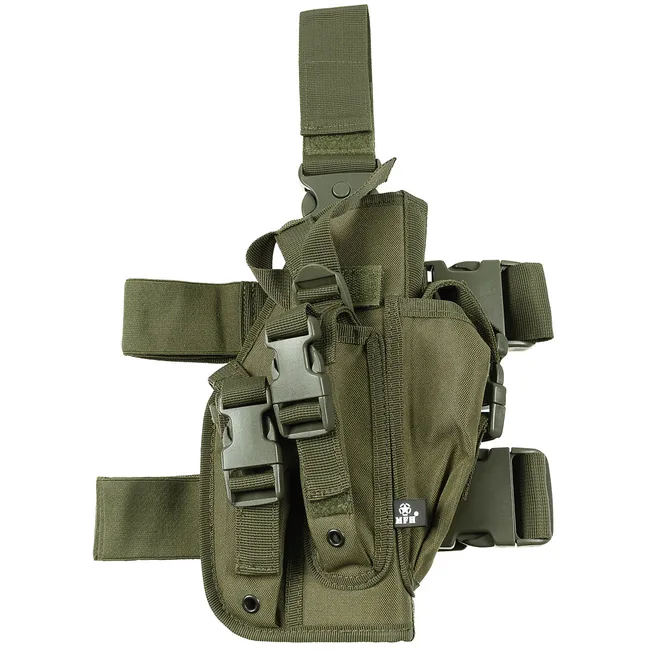 Pistolenbeinholster, oliv, rechts