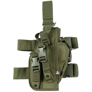 Pistolenbeinholster, oliv, rechts