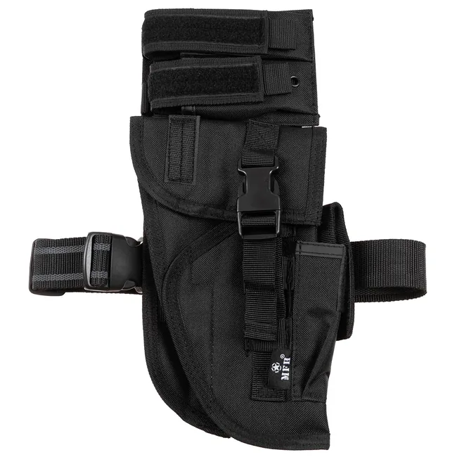Pistolenbeinholster, schwarz, "Tactical", rechts