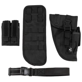 Pistolenbeinholster, schwarz, "Tactical", rechts
