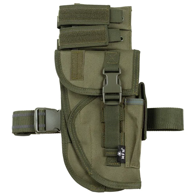 Pistolenbeinholster, oliv, "Tactical", rechts