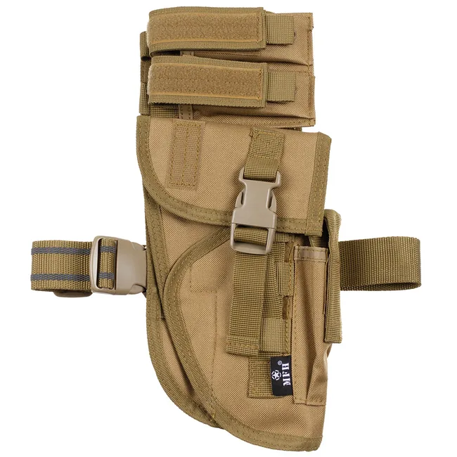 Pistolenbeinholster, coyote, "Tactical", rechts