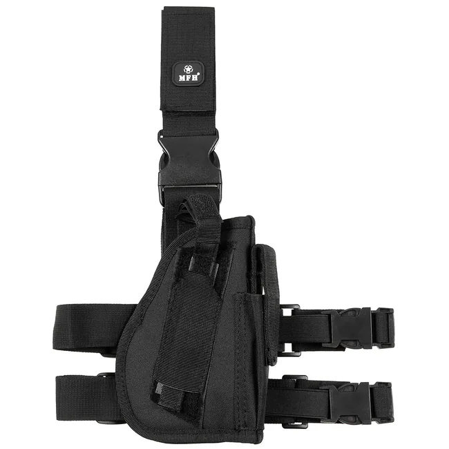 Pistolenbeinholster, rechts, schwarz