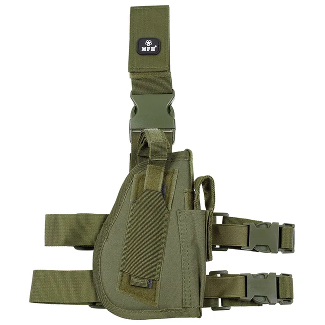 Pistolenbeinholster, rechts, oliv