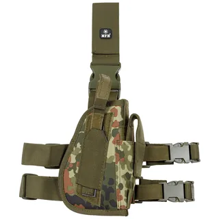 Pistolenbeinholster, rechts, flecktarn