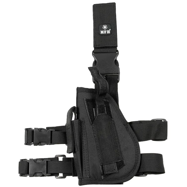 Pistolenbeinholster, links, schwarz