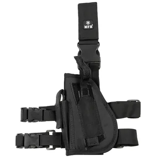 Pistolenbeinholster, links, schwarz