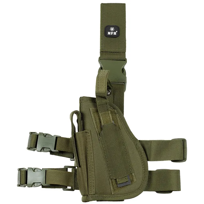 Pistolenbeinholster, links, oliv