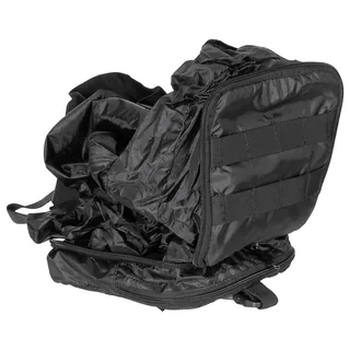 Rucksack, faltbar, schwarz