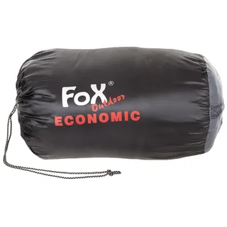 Mumienschlafsack, "Economic", schwarz-grau