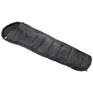 Mumienschlafsack, schwarz, 2-lagige Füllung