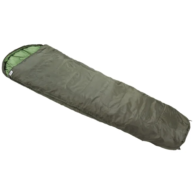 Mumienschlafsack, oliv, 2-lagige Füllung