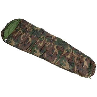 Mumienschlafsack, woodland, 2-lagige Füllung