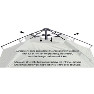 Zelt, "Quick Up Monodom", 3 Personen, oliv