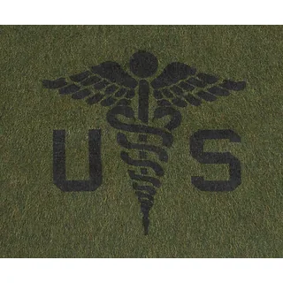 US Wolldecke, "Medical", oliv, ca. 225 x 155 cm