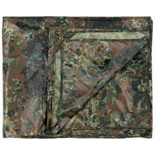 Mehrzweckplane, "Tarp", flecktarn, ca. 200 x 300 cm