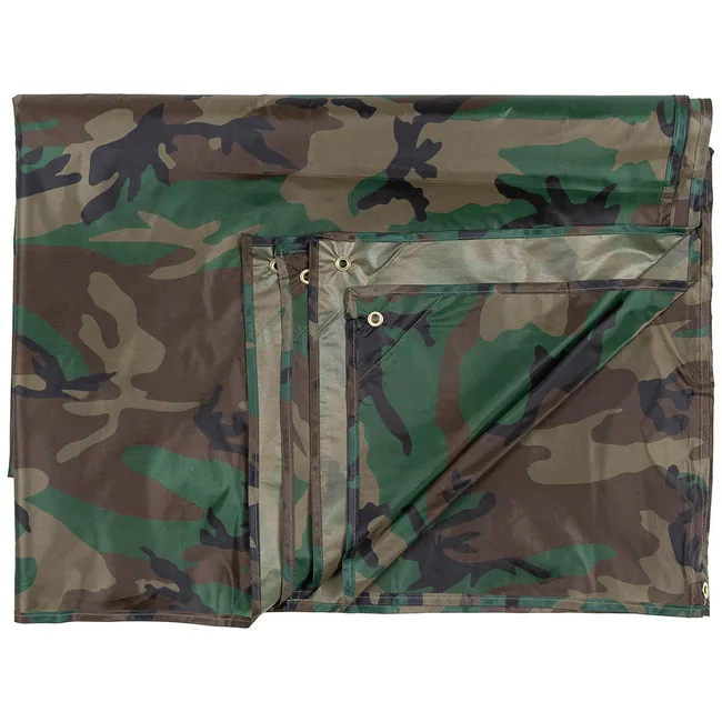 Mehrzweckplane, "Tarp", woodland, ca. 300 x 400 cm