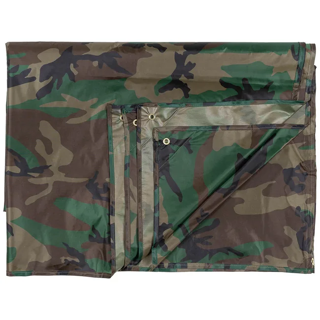 Mehrzweckplane, "Tarp", woodland, ca. 400 x 500 cm