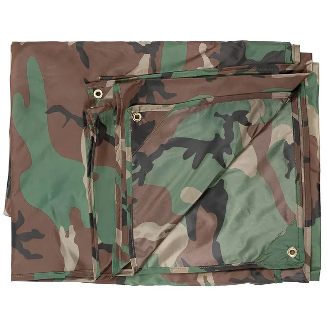 Mehrzweckplane, "Tarp", woodland, ca. 500 x 600 cm