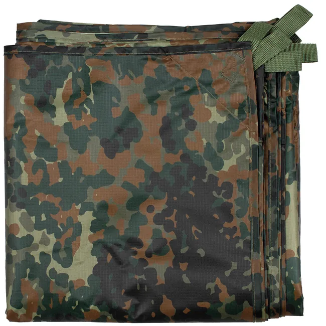 Mehrzweckplane,"Tarp Extreme", flecktarn, ca. 300 x 300 cm