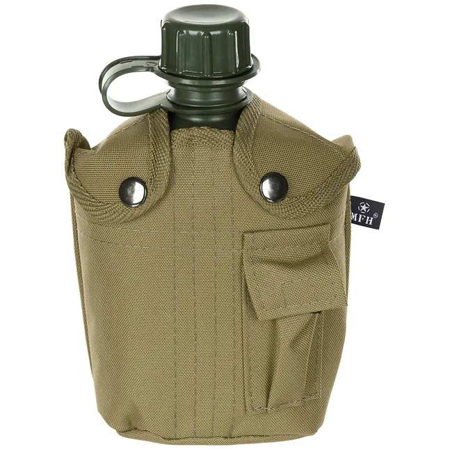 US Plastikfeldflasche, 1 l, Hülle, coyote tan