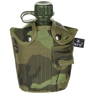 US Plastikfeldflasche, 1 l, Hülle, M 95 CZ tarn