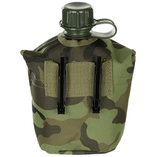 US Plastikfeldflasche, 1 l, Hülle, M 95 CZ tarn