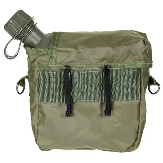 US Feldflasche, eckig, mit Hülle, oliv, 2 Qt