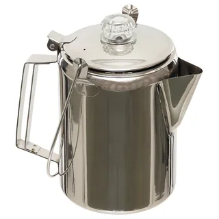 Kaffeekanne, mit Perkolator, Edelstahl, für 9 Tassen