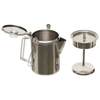 Kaffeekanne, mit Perkolator, Edelstahl, für 9 Tassen