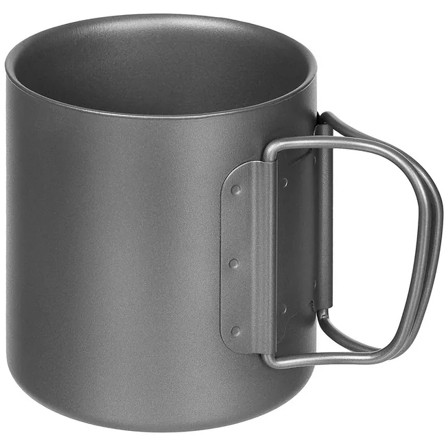 Tasse, Titan, Klappgriffe, doppelwandig, ca. 300 ml