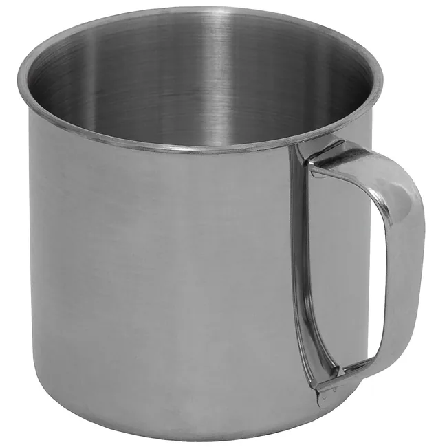 Tasse, Edelstahl, einwandig, ca. 500 ml