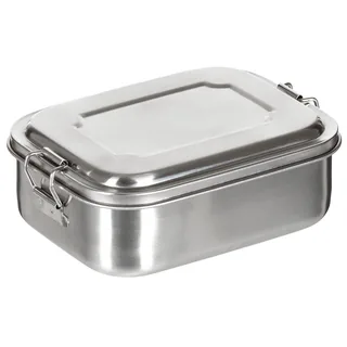 Lunchbox, Edelstahl, ca. 16 x 13 x 6,2 cm