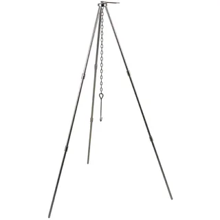 Dreibein, "Trekking", Alu, mit Kette und Haken