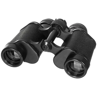 Fernglas, 8 x 30, schwarz, mit Lederbehälter