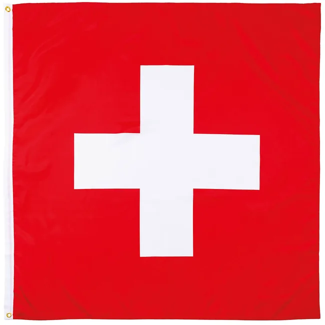 Fahne, Schweiz, Polyester, 120 x 120 cm
