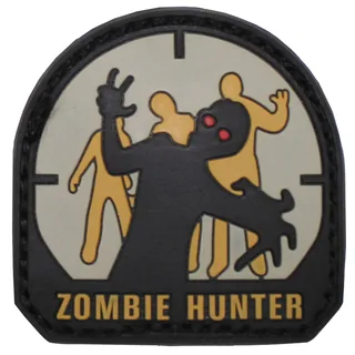 Klettabzeichen, 3D, "Zombie Hunter"