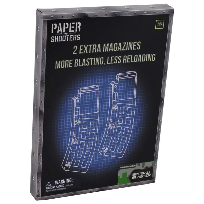 PAPER SHOOTERS, Bausatz, Magazin "Green Spit", 2er Pack