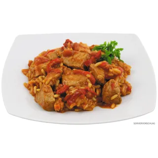 Serb. Feuerfleisch mit Reis, Vollkonserve, 400 g, 7% Mwst.