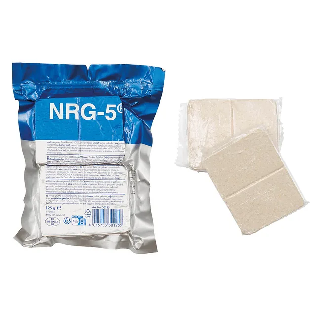 Notverpflegung, NRG-5, 125 g (2 Riegel), 7% Mwst.
