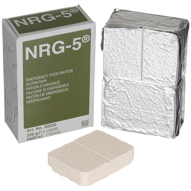 Notverpflegung, NRG-5, 250 g (4 Riegel), 7% Mwst.