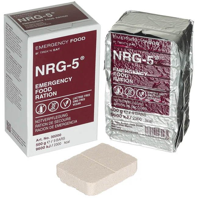 Notverpflegung, NRG-5, 500 g (9 Riegel), 7% Mwst.
