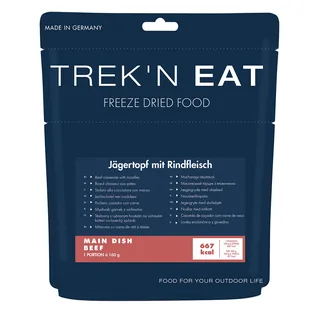 Trek 'n Eat, Jägertopf mit, Rindfleisch, Nudeln, 7% Mwst.