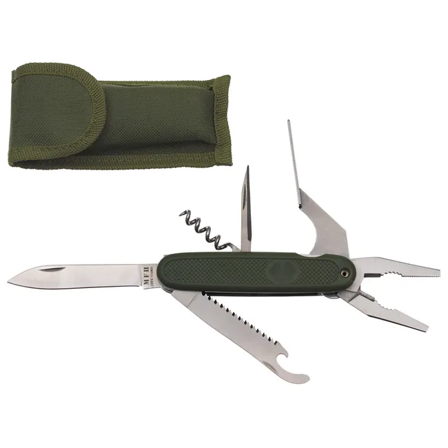 Taschenmesser, BW Style, oliv, mit Zange