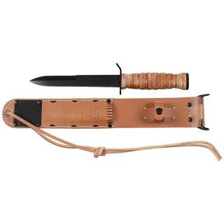Kampfmesser, M3, Ledergriff, M6 Lederscheide (Repro)