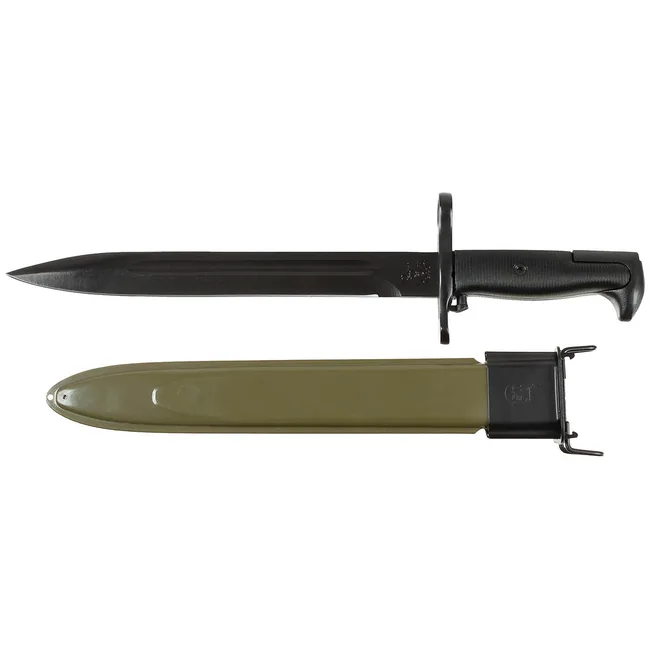 US Bajonett M1, schwarz, Kunststoffgriff, Scheide