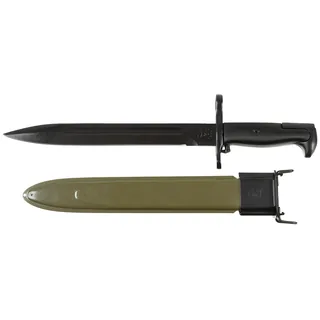 US Bajonett M1, schwarz, Kunststoffgriff, Scheide
