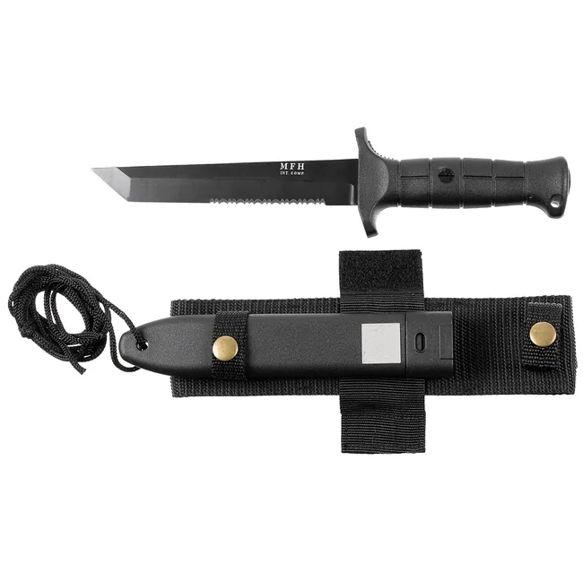 Kampfmesser, KEIN ORIGINAL, Kunststoffgriff, Scheide