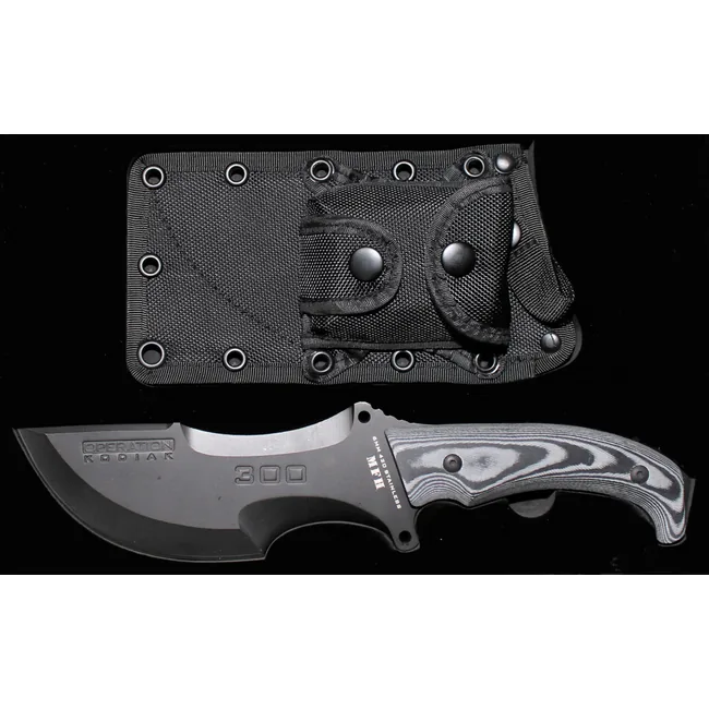 Messer, "Operation Kodiak", schwarz, Scheide